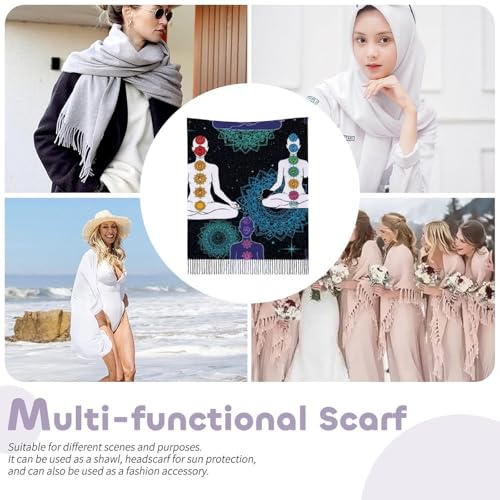 Big Oversized Long Scarves Pashmina Shawl Wrap Women gifts - color: Picture (647)