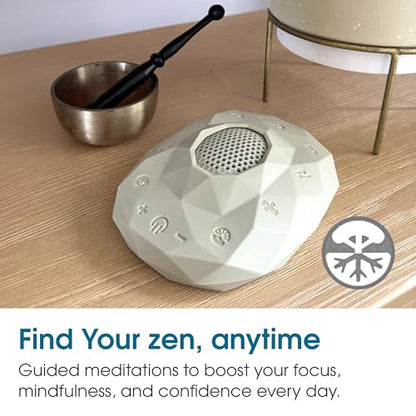 Zenimal Teen and Adult Meditation Audio Player - Patented Screen-Free Mindfulness Device with 9 Audio Meditations and 60 Minutes of Soothing Sounds and Music, Jade Sandstone