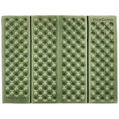 AceCamp 3940 Portable Lightweight Mini Waterproof Folding Mat, Foam Sitting Pad for Outdoor Activities, Foldable Kneeling and Seat Cushion for Comfort, Red