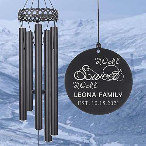 First Home Wind Chime, House Warming Gifts for New Home, Housewarming Gift for New House, New Home Owner, New Home Christmas Idea, Personalized New Home Gifts, New Home Ornament, Christmas Home Gift - color: Sweet Home-3