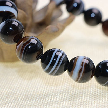 Jan&Dee Natural Semi-Precious Gemstone Crystal Bracelet 10mm