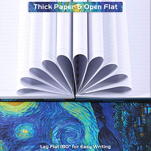 Ruled Notebook/Journal - Lined Journal with Hardcover, 8.4" x 6", College Ruled Spiral Notebook / Journal, Back Pocket, Strong Twin-Wire Binding with Premium Paper, Perfect for School, Home & Office