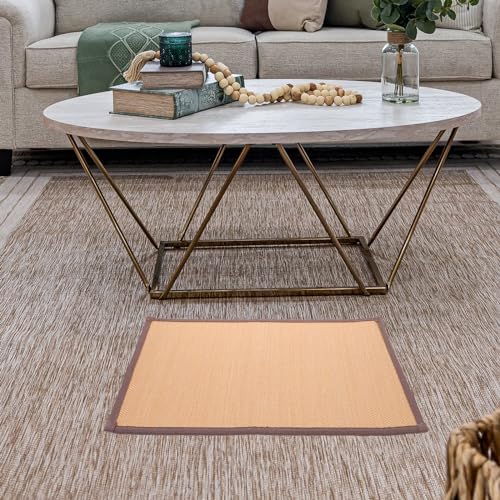 Beavorty Woven Seat Cushion 15.74X11.81X0.19In Bamboo Meditation Floor Cushion Summer Cooling for Home Office Yoga Seating - color: As Shown 2