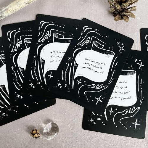 Gently Rising Affirmation Cards for Mindfulness & Manifestation, Daily Positive Affirmations, Inspirational Gifts, Deck of 52