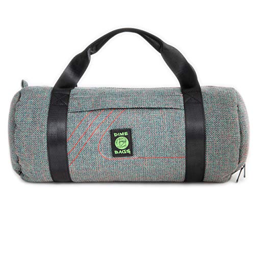 Dime Bags Padded Duffle Tube, Hemp Gear Bag with Heavy Padding for Glass, Electronics, Travel & Storage, With Exterior/Interior Pockets & Durable Handles (Aqua, 17 Inch) - color: Aqua, size: 17 Inch
