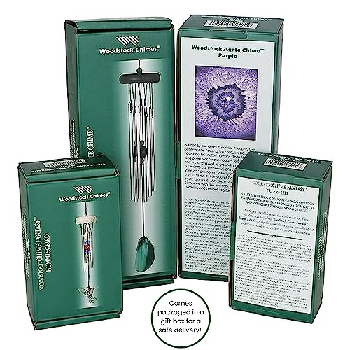 Woodstock Chimes Signature Collection, Crystal Tree of Life Chime, 19'' Decor Designs Wind Chimes for Outdoor, Patio, Home or Garden Décor (WFTE)