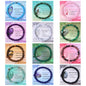 FIRAZIO 12PCS 6mm 8mm Gemstone Beaded Bracelets for Women Semi-Precious Natural Crystal Bracelets Round Beads Gemstones Stretch Bracelet Jewelry Gift - style: 6MM