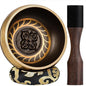 Tibetan Singing Bowls – Hand-Hammered in Nepal, Authentic Meditation Sound Bowls for Yoga, Chakra Healing, Mindfulness & Spiritual Self-Care Gifts for Women - color: Buddha-Black