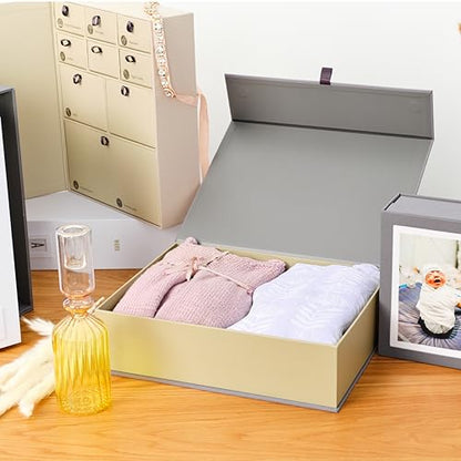 Savor | Keepsake Overflow Box | Acid-Free Storage and Gift Box with Magnetic Close for Safely Holding Mementos, Organizing Collections, and Storing Keepsakes and other Items