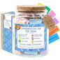 SOUTHLISA Conversation Jar for Teens, 150 Fun & Deep Questions, Glass Jar with 150 Count Cards, Solid Pattern, Conversation Starters for Teens Age 13-19, Boys & Girls, Back to School Supplies - style: Conversation jar for Teens