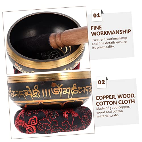 Tibetan Singing Bowl Peaceful Meditation Chime Handmade Craftsmanship Random Color