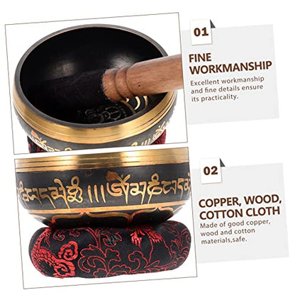 Tibetan Singing Bowl Peaceful Meditation Chime Handmade Craftsmanship Random Color