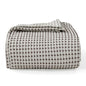 Lightweight Cotton Waffle Throw Blanket, Modern Two-Tone Check Pattern, Soft & Breathable for Bed, Couch, Sofa, All Seasons –Coffee Bean/White, 50"x60" - color: Coffee Bean/White, size: Throw