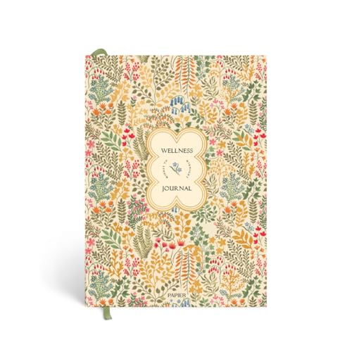 Papier Fairy Flies 12 Week Wellness Journal - Floral Hardback | Log Intentions Sleep & Energy, Morning & Evening | Weekly & Monthly CheckIn | Undated Planner | Reflection, Mindfulness | Self Care Gift
