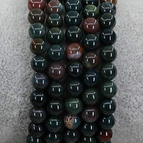 Keleny Semi Precious Crystal 6mm Round Beads Rock Yoga Stretch Bracelet 7 Inch Unisex Unisex - color: Green