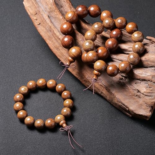 Wooden Prayer Bead Bracelets Traditional Buddhist Mala Bracelet,1pc/pack
