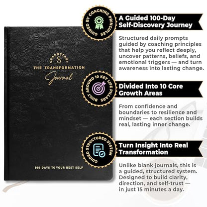 100-Day Guided Journal with Prompts – Daily Reflection & Personal Growth Journal for Mental Wellness | Personal Development Workbook by SNAPNSTART
