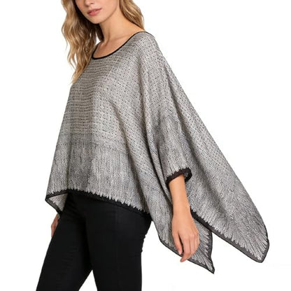 Women's Satin Cover Up Short Poncho Tops Sheer Chiffon Boho Pashmina Shawl Beach Soft Shawl - color: Style14