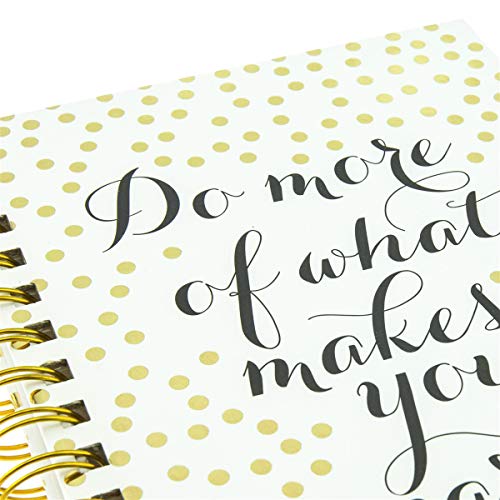 Graphique Designer Notebooks - "Do More of What Makes You Sparkle" - Spiral Bound Writing Journals for Offices, Schools, Classrooms, and More - Hard Cover with 160 Ruled Pages (6.25" x 8.25") - color: Sparkle