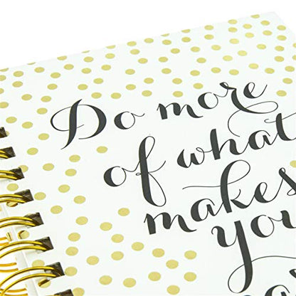 Graphique Designer Notebooks - "Do More of What Makes You Sparkle" - Spiral Bound Writing Journals for Offices, Schools, Classrooms, and More - Hard Cover with 160 Ruled Pages (6.25" x 8.25") - color: Sparkle