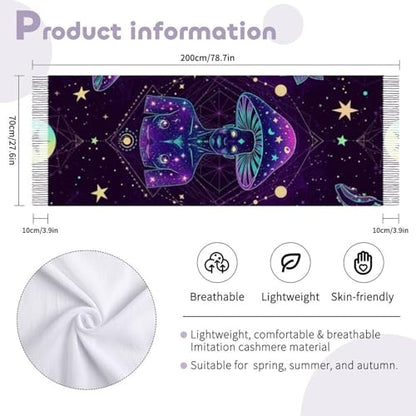 Big Oversized Long Scarves Pashmina Shawl Wrap Women gifts - color: Picture (654)