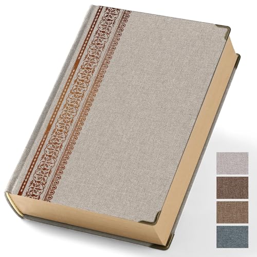 Wisefine Vintage Hardcover Lined Notebook A5 Journal - 384 Pages 100 GSM Thick Kraft Paper Writing Journal for Men & Women Gray 5.51" x 8.50" - color: Gray, size: A5 Lined 384 Pages