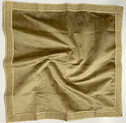 SMMS Spiritual Velvet Table Cloth Altar Tarot Spread (Beige, Small- 46cm*46cm/ 18inch*18inch) - color: Beige, size: Small- 46cm*46cm/ 18inch*18inch