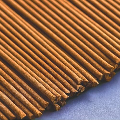 Shizu Sandalwood Incense Sticks – Artisanal Temple Grade Japanese Incense with Brass Holder – Calming Scent for Relaxation, Meditation & Home Spa, Elegant Gift Set (60 Sticks)