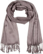 Sakkas 78" X 28" Rayon from Bamboo Soft Solid Pashmina Feel Shawl/Wrap/Stole - color: Grey