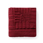 VCNY Home Cable Knit Super Soft Microfiber Throw Blanket - color: Red