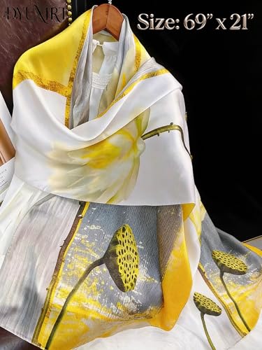 100% Mulberry Silk Oversized Women’s Sun-Shielding Shawl Formal Evening Neckwear Featherlight Airy - color: N25-sunny Neutral Wrap（69" X 21"inch）