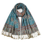 SmilerSmile Colorful Scarf Wraps for Womens Tassel Shawl Wrap - color: 09-paisley/Blue