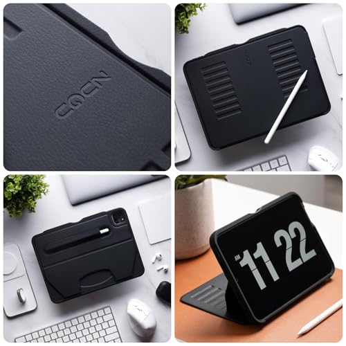ZUGU Case iPad Pro 11 Inch Case Lighter Version, 1st/2nd/3rd/4th Generation 2018/2020/2021/2022, Slim Protective Cover, Wireless Apple Charging, Convenient Magnetic Stand. Sleep/Wake, Stealth Black - color: Stealth Black – Lighter Version