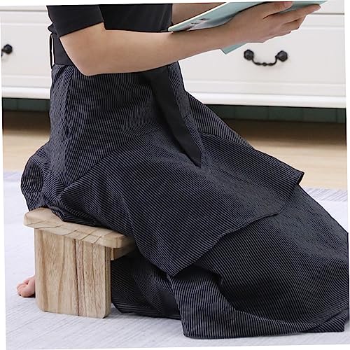 Buddhist Stool Wooden Temple Kneel Sitting Stool Household Zen Folding Bench Seat