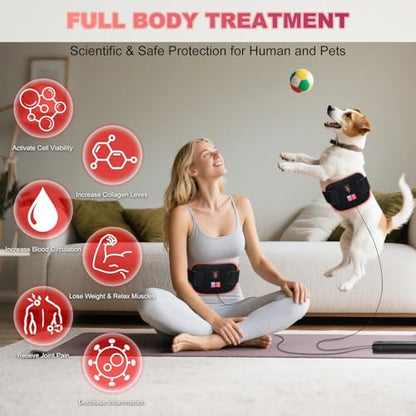 Red-Light-Therapy-for-Body,2026 Upgraded 4 Therapy Modes,30 Min Timer for Pain Relief,12.4"x 6.1"Dual Wavelength Infrared Red Light Pad for Home & Travel Use - size: 12.4" x 6.1"
