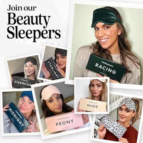 Pure Silk Sleep Mask [100% 6A Mulberry Silk, 22 Momme] Light Blocking Travel Essentials. Eye Masks for Sleeping. Black Oeko-Tex Blindfold. Eye Covers for Men & Women - color: Racing Green