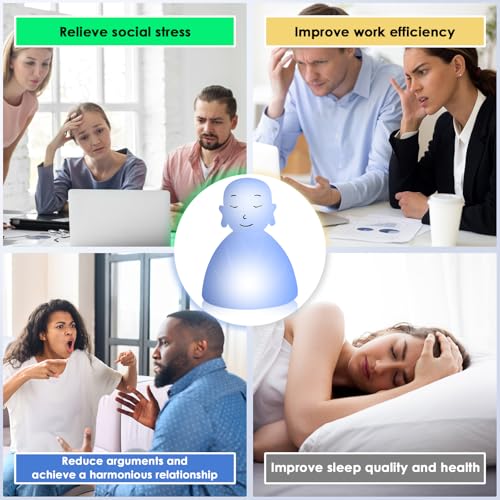 YeeBeny Breathing Lamp Guided Visual Meditation Tool for Mindfulness,Anxiety Relief&Calm Your Mind for Stress&Visual Relaxation and Restful Sleep,2 Breathing Modes, 4-7-8s and 4-4-4-4s