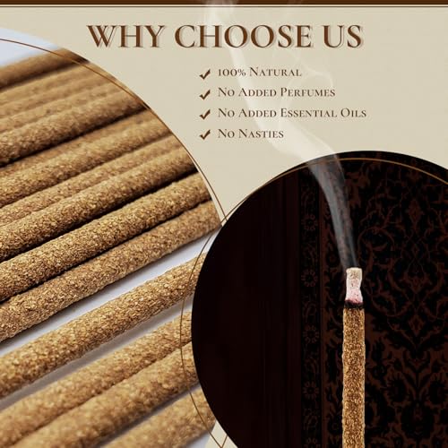 Palo Santo Incense Sticks, 100% Natural sustainably harvested Peruvian Palo Santo, Suitable for Meditation, Relaxation, and Spiritual Purification. (60 Palo Santo Sticks) - color: Palo Santo Incense