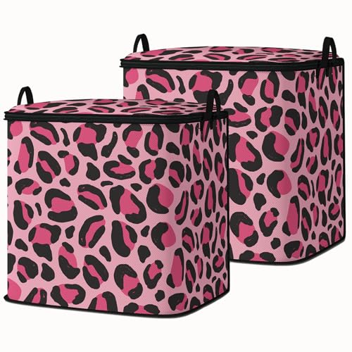Large Comforter Storage Bag with Zipper,Closet Organizer for Clothes/Blankets/Quilts/Pillows,Fabric Storage Bags with Portable Handles 95L(2-Pack) - color: 11
