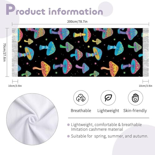 Big Oversized Long Scarves Pashmina Shawl Wrap Women gifts - color: Picture (646)