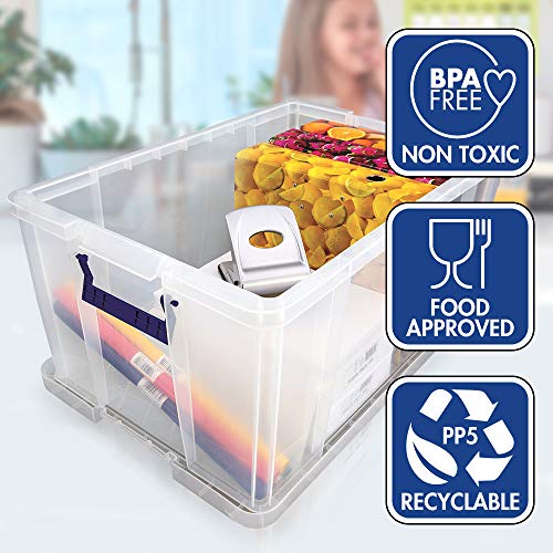 BANKERS BOX ProStore Plastic Storage Box - 70 Litre (Int. Dimensions 30 x 58 x 38.5 cm)