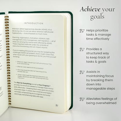 Plan for Everything: Repeatable ADHD Productivity Task Tracker for Adults and Students, Improved Executive Functioning, Enhance Focus & Organization, Women and Men, Achieve Goals - style: ADHD Productivity Task Tracker
