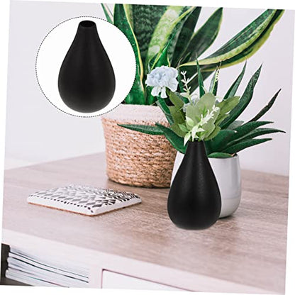 Garneck 2pcs Meditation Zen Ceramics Vase Minimalist Flower Vase for Home Decor Elegant Desktop Accent Water for Zen Rooms Tearooms