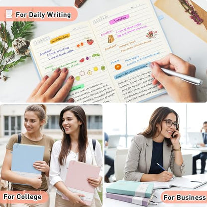 Umriox Journal Notebook, 365 Pages 5.6 in x 8.3 in, 100 GSM Thick Paper Lined Journal, Small Hardcover Notebook for Work, School, Note Taking, Travel Diary