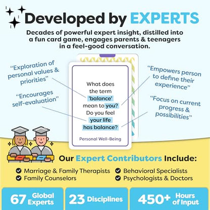 200 Conversation Cards for Teens - Deep Questions to Build Trust, Spark Self-Expression & Strengthen Bonds | for Parents, School Counselors, Therapists & Teachers
