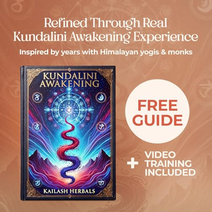KUNDALINI AWAKENING Herbal Supplement – Ayurvedic Herbal Blend with Ashwagandha, Bacopa, Tulsi, and Haritaki – Supports Spiritual Growth, Chakra activation, Meditation, & Higher Consciousness.