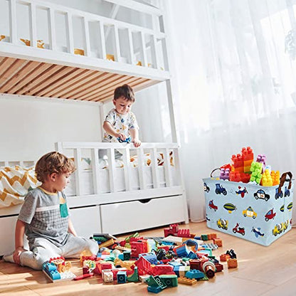 Rectangle Storage Basket, Storage Bins with Handles, Books Box, Gift Baskets(Car) - color: Car
