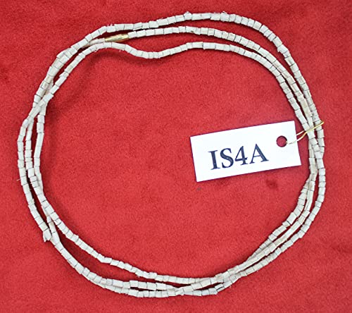 IS4A Tulsi Neck Beads 3X Long Mala (Necklace) Krishna Holy Basil Wood 2 mm Beads for Body & Soul of All Impure Karma & Thoughts