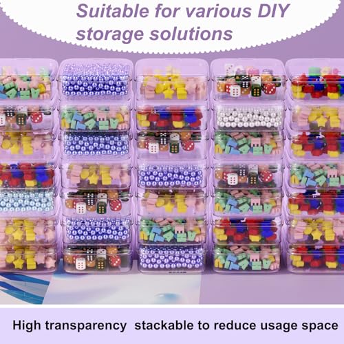 Bead Organizer Box, 84 Pcs Small Plastic Containers with Lids, 4-Tier Stackable Storage Box, Clear Organizers for Jewelry Toys Craft Storage - style: 4 Tier coffret