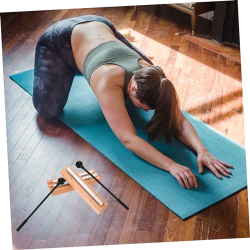 2sets Wooden Sound Therapy Tools Meditation Chime Blocks for Mindfulness Music Instruments Kit